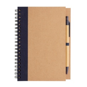 XD Kraft spiral notebook with pen - Img 4
