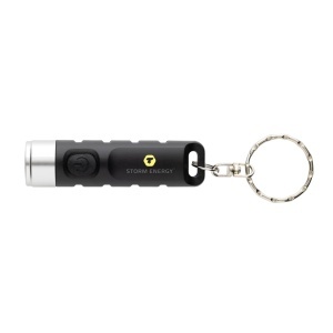 XD Lanternă breloc Globix RCS din plastic reciclat, reîncărcabilă prin USB