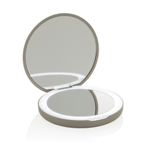 XD Lumora RCS recycled plastic LED re-chargeable make-up mirror - Img 2