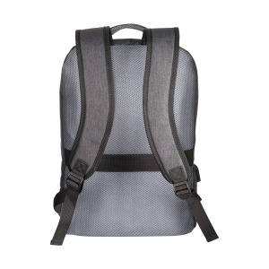 300D Polyester laptop backpack with 3 pockets. Laptop principal pocket and side pocket - Img 3