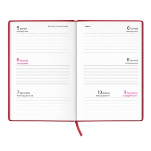 Agenda săptămânală de buzunar 2027. Copertă rigidă din cart laminat mat - Img 20