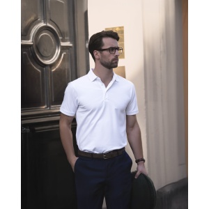Altavista Poloshirt Men - Tri-blend Deluxe Polo Fabric: Black, Dark Navy: 190 g/m²   White: 225 g/m²