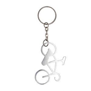 Aluminium bicycle keychain with bottle opener - Img 4