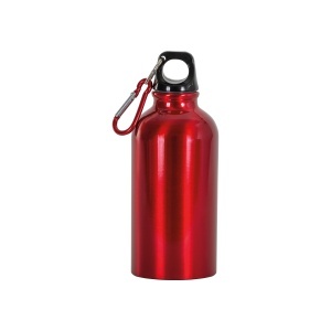 Aluminum bottle with carabiner, 400ml - Img 2