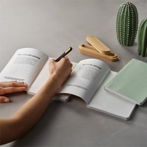 AO Andersen A5 Notebook Sugarcane cover. 80gsm recycled 196 pages