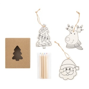 AP Oppland - colouring Christmas tree ornaments