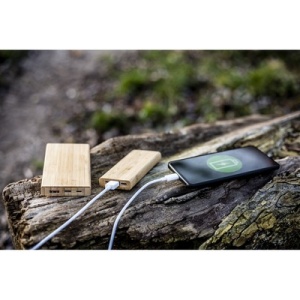 AX™ Bamboo power bank 8000 mAh B'RIGHT | Caroline - Img 4
