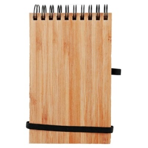 AX™ Caiet din bambus A6 cu pix - Img 4
