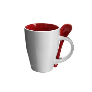AX™ cană ceramică 300 ml cu linguriță - Img 10