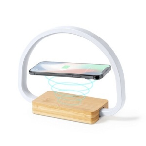 AX™ Lampă de birou, încărcător wireless din bambus 10W - Img 3