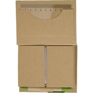 AX™ Memo holder, notebook, sticky notes, ball pen, ruler - Img 4