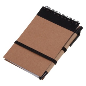 AX™ Notebook approx. A6 with ball pen | Chapman - Img 6