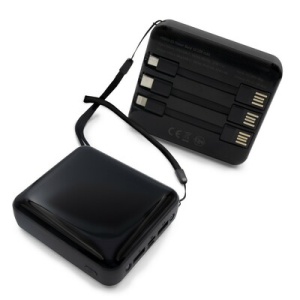 AX™ Power bank 10000 mAh, 3 cabluri de încărcare incluse | Tim - Img 3