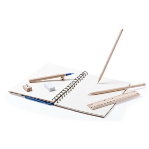 AX™ set școlar, penar, 2 creioane, pix, caiet, riglă, gumă și ascuțitoare - Img 6