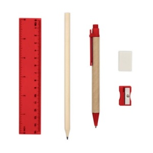 AX™ Set școlar, penar, creion, pix, riglă, gumă de șters și ascuțitor | Tobias - Img 2