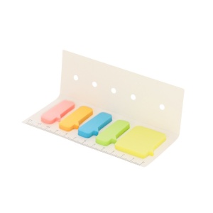 AX Memo holder, sticky notes, made from recycled milk cartons, ruler