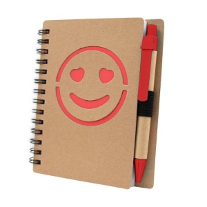 AX Notebook aprox. B7 „față zâmbitoare” cu pix | Dylan