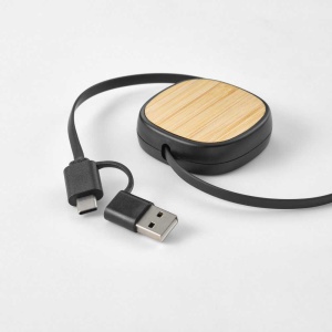 Bohr 3-in1 Cable rABS and Bamboo. 1m retractable. 10W - Img 3