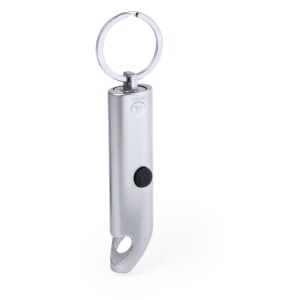 Breloc din aluminiu reciclat, deschizător de sticle, lumină LED