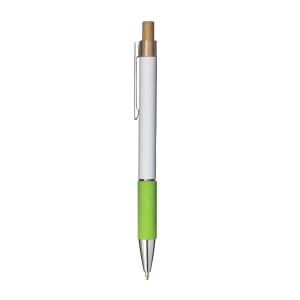 Click pen in aluminum. Colored grip with velvety effect, clip and metal details - Img 3