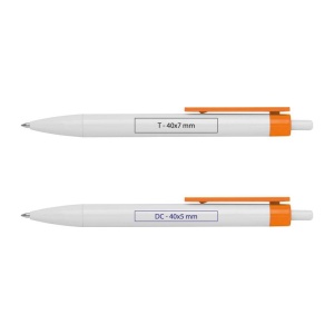 CM™ Pix alb cu clip colorat