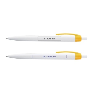 CM™ Pix alb cu clip colorat