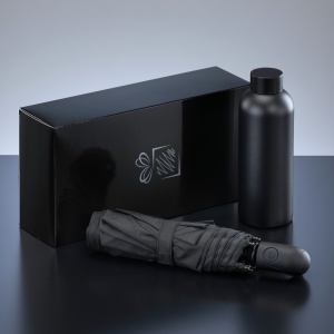 CO Active Set: sticlă termică pentru apă 500 ml și umbrelă automată