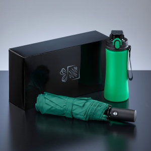 CO Primo Everyday Set: sticlă de apă 550 ml și umbrelă complet automată Harvard