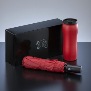 CO Primo Set: cană cu vid 400 ml și umbrelă automată