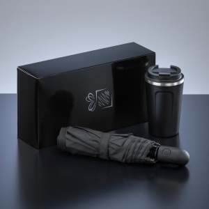 CO Traveller Set: cană termică Nordic 350 ml și umbrelă complet automată