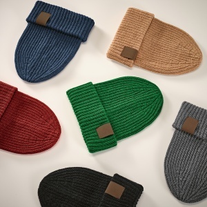 Cobain Beanie rPET and Wool. Customisable Patch - Img 14