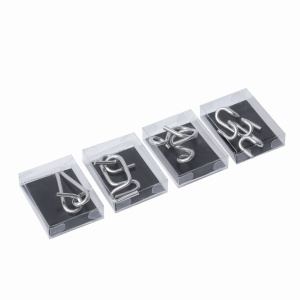 CONCEPȚIE INTELIGENTĂ - Puzzle metalic ingenios CLEVER, asortat de 4 ori, preț per bucată - Img 3