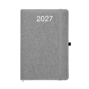 Daily Planner 2027, hardcover made of recycled PET with a mélange effect