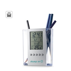 EDEM. Multifunctional digital desk clock with pen holder - Img 1
