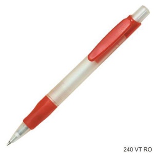 Gathered™ 240VT Pix Stilus din plastic, corp alb sablat, parti color transparent