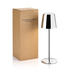 GC Lampă de masă cu led spalding din metal lustruit - Img 2