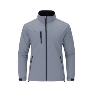 Grifter - Jacket Triple Layer. Outside: Soft Shell, 94% Polyester RPET/ 6% Elastane. Inside: 100% Polyester Micropolar RPET. 340 g/ m2 Wind and Water Resistant - Img 4