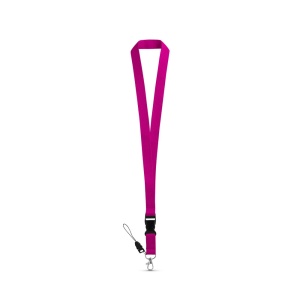 hi!™ ANQUETIL Lanyard din poliester cu carabina metalică