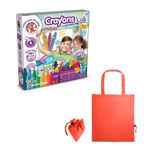 hi!™ Crayon Factory Kit II Joc educațional furnizat cu o pungă de cadou pliabilă 190T