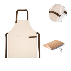 hi!™ HOLM Șorț din pânză 100% bumbac (320 g/m²) cu detalii metalice - Img 1