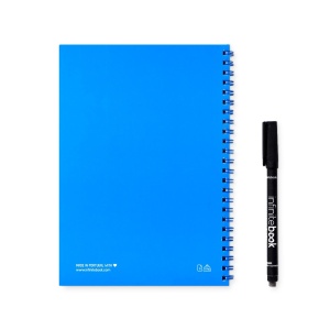 hi!™ INFINITEBOOK PLAIN A5 "Infinitebook" cu copertă flexibilă și 15 pagini simple de tip tablă albă