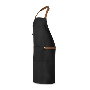 hi!™ VESPER Șorț din pânză din bumbac 100% (300 g/m²) cu detalii metalice