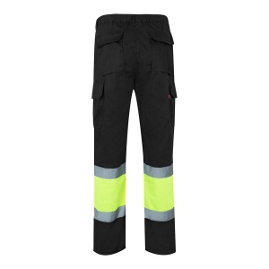 hi!™ VL ATHENA Two-tone twill (210g/m²), padded, multi-pocket trousers in cotton (20%) and polyester (80%) - Img 24