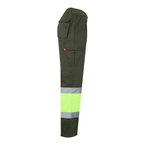 hi!™ VL ATHENA Two-tone twill (210g/m²), padded, multi-pocket trousers in cotton (20%) and polyester (80%) - Img 33