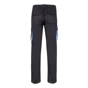 hi!™ VL FIDES Pantaloni extensibili cu buzunare multiple (240g/m²), în două tonuri, din bumbac (46%), EME (38%) și poliester (16%)