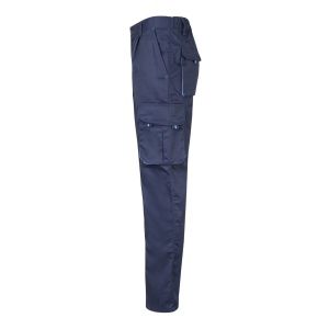 hi!™ VL FIDES Pantaloni extensibili cu buzunare multiple (240g/m²), în două tonuri, din bumbac (46%), EME (38%) și poliester (16%)