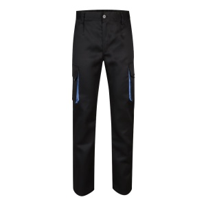 hi!™ VL HYPNOS Pantaloni de twill cu buzunare multiple în două tonuri (200g/m²), din bumbac (35%) și poliester (65%)