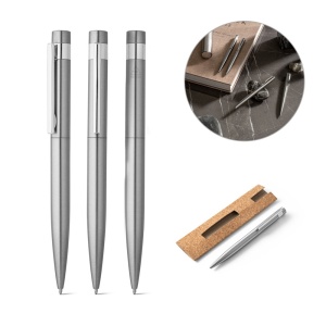 HI ALEXA. Ballpoint pen with stainless steel body (53% rSS) and clip