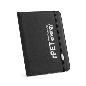 HI EMERGE FOLDER II. Mapa 300D poliester reciclat (100% rPET) A4 cu închidere elastică - Img 1