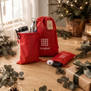 HI GIFT BAG L. Pungă mare termosigilată din material nețesut (60 g/m²) - Img 8